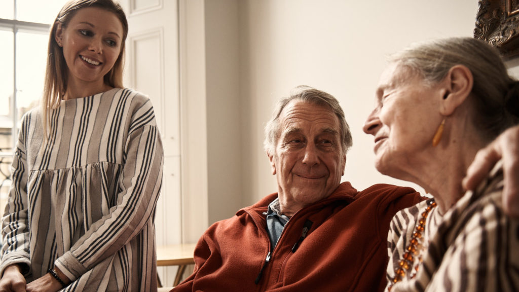 family smiling - what to expect at a guild living community